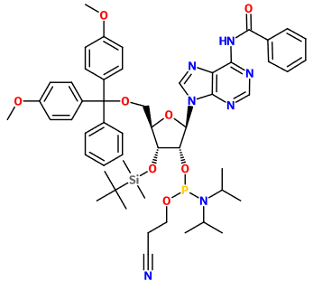 (图片) MC082501 3'-O-TBDMS-5'-O-DMT-N6-Bz-rA CED phosphoramidite